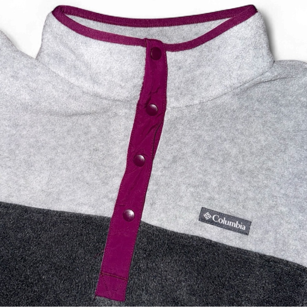 Columbia Women’s Colorblock Snap Fleece Pullover – Size 2X - Picture 3 of 5